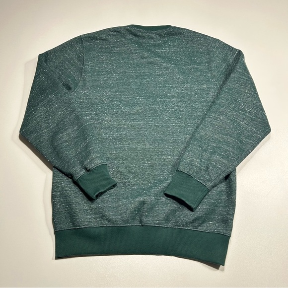 Adidas Men's Crewneck Sweatshirt Green/Blue Camo Trefoil Logo Size XL W/ Pockets - Picture 2 of 4